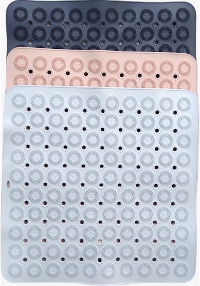 İsgstore Kare Masajlı Silikon Banyo & Duş Kaydırmazı Antrasit GP-150 Antrasit