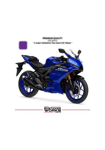 Yamaha The Hard Yzf Sticker Yüksek Kalite Folyo 2 Adet Sticker Etiket