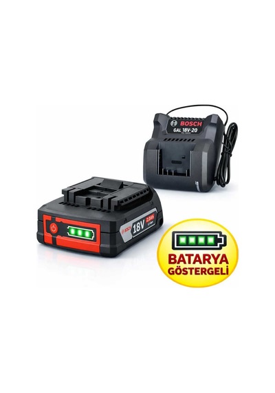 Gba 18v 2.0 Ah Dolum Göstergeli Batarya + Gal 18 20 Şarj Cihazı