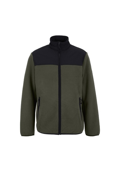 Discovery Expedition D6wm-swt3746 Haki Dik Yaka Jakarlı Erkek Polar Sweatshırt
