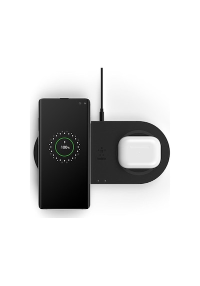Belkin WIZ002VFBK İkili Kablosuz Şarj Cihazı Siyah