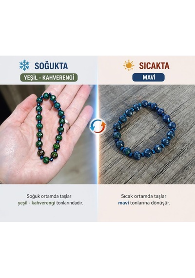 Renk Değiştiren His Taşı Bileklik Hematit Ara Taşlı Termal Renk Değişimli Doğal Taş Bileklik Mavi Yeşil Kahverengi Çok Renkli Renk Değiştiren His Taşı Bileklik Hematit Ara Taşlı Termal Renk Değişimli Doğal Taş Bileklik Mavi Yeşil Kahverengi Çok Renkli