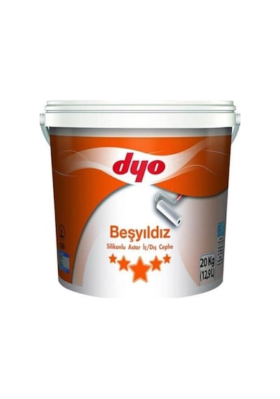 Dyo Beşyıldız Silikonlu İç Dış Astar 10 Kg Beyaz