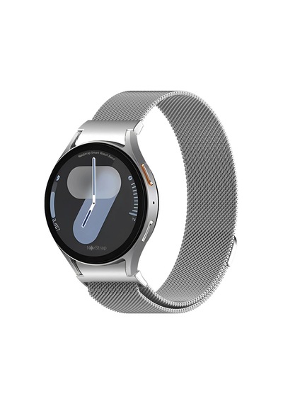 Novstrap Samsung Galaxy Watch 7 Fe 6 5 4 40 42 43 44 45 46 47 Mm İle Uyumlu Kordon Tam Pimli Metal Hasır Çelik Kayış