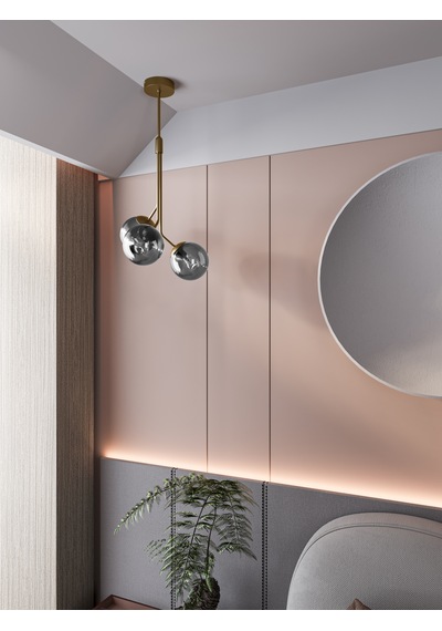 Luno 3 White Antique Eskitme Gövdeli Füme 3 Lü Sarkıt Avize