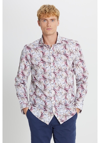 Erkek Beyaz Kırmızı %100 Pamuk Slim Fit Dar Kesim Büyük İtalyan Yaka Baskılı Gömlek Çok Renkli Erkek Beyaz Kırmızı %100 Pamuk Slim Fit Dar Kesim Büyük İtalyan Yaka Baskılı Gömlek Çok Renkli
