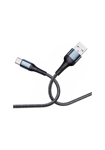 Örgülü Usb A-c Hızlı Şarj Kablosu, Siyah 100 Cm Standart