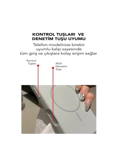 Apple İphone 16 Uyumlu Magsafe Lansman Silikon Kılıf Gri