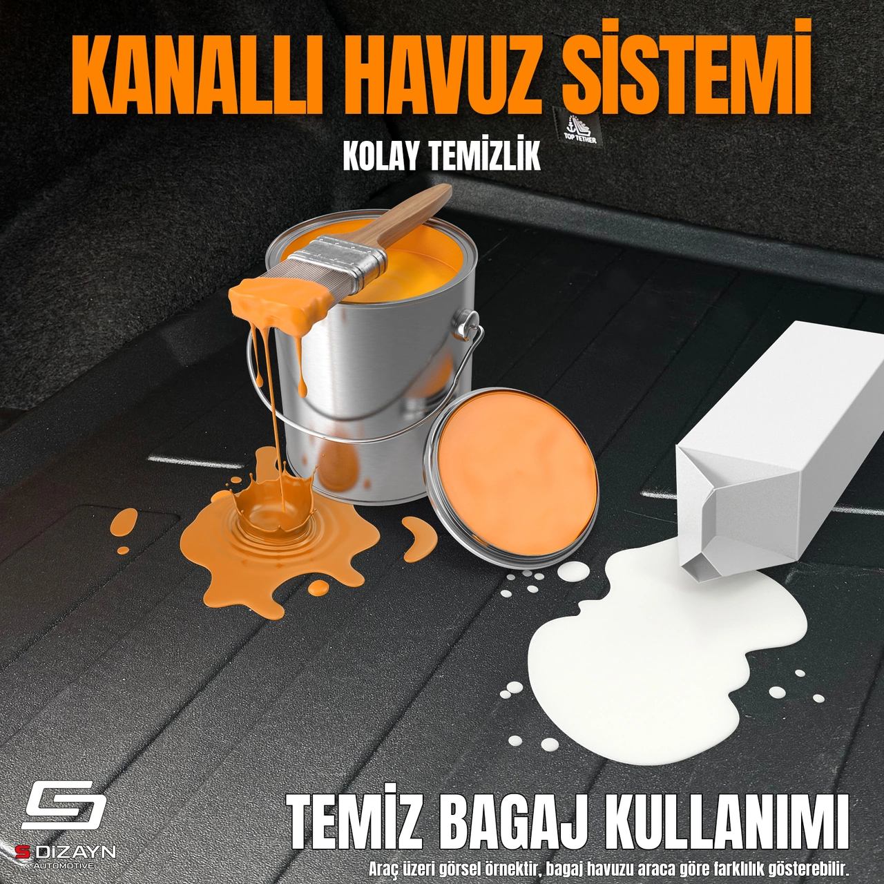 S-dizayn Nissan Juke 3d Pro Bagaj Havuzu Alt Bagaj 2020 Üzeri A+ Kalite