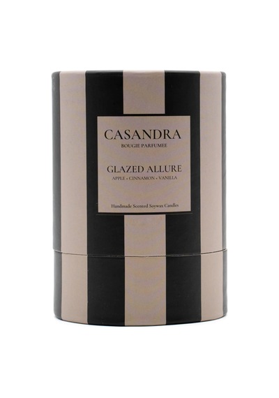 Casandra Glazed Allure Soya Mum Elma & Tarçın & Vanilya Kokulu Dekoratif Aromaterapi Mum Diğer