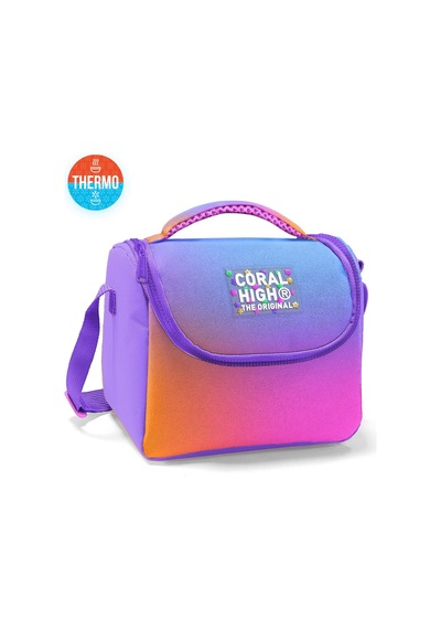 Coral High Kids Renk Geçişli Thermo Beslenme Çantası 22775 Lila - Turkuaz