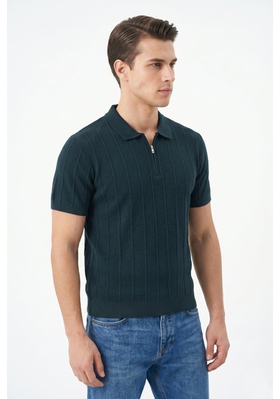 Baglan Erkek Spor Polo Yaka Triko Tişört Bgl-st05373 Nefti