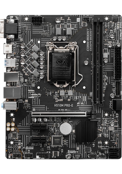 MSI H510M PRO-E DDR4 3200Mhz(OC) HDMI VGA mATX 1200p