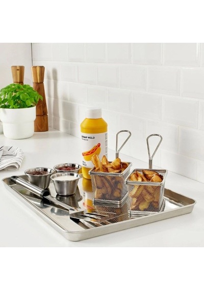 Ikea Grılltıder Servis Tepsisi 40 X 30 X 2 Cm Krom
