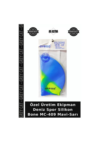 Özel Üretim Ekipman Deniz Spor Silikon Bone Mc-409 Mavi-sarı Çok Renkli