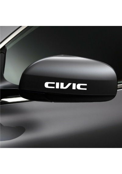Civic Araba Yan Ayna Araç Sticker Yapıştırma 2Adet