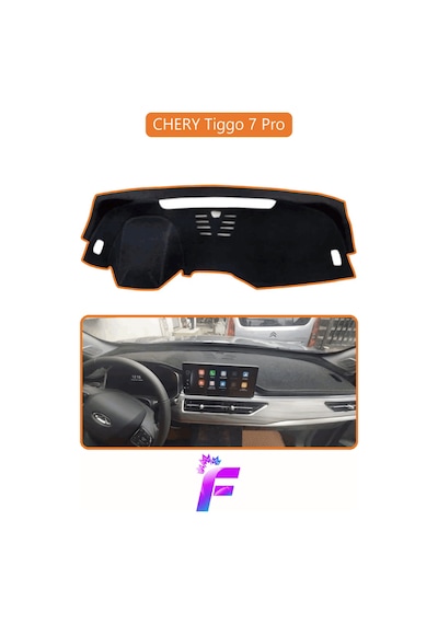 Chery Tiggo 7 Pro Araca Özel Torpido Örtüsü Ön Göğüs Kılıfı Tam Koruma Oto Aksesuar D40