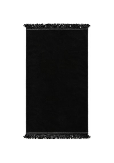 Düz Velur Kadife Seccade 70x110 Cm Siyah