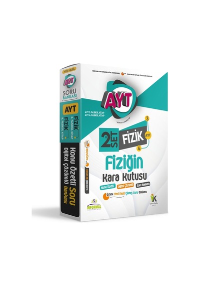 Yks Ayt Fiziğin Kara Kutusu 2Li Set Konu Özetli Dijital Çözümlü Ösym Soru Bankası Paket Set