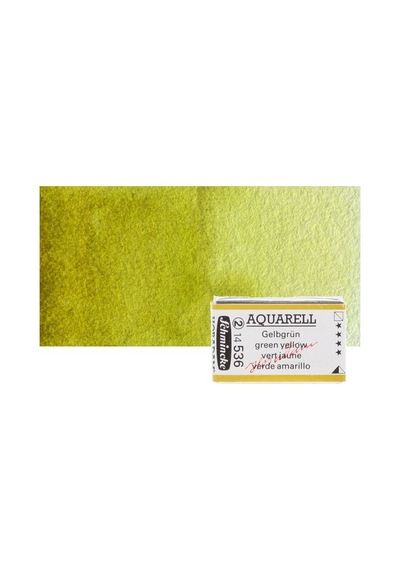 Schmincke Horadam Aquarell 1/1 Tablet 536 Green Yellow Seri 2