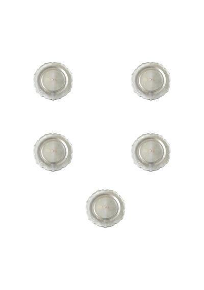 Plastik Sert Mika Şeffaf Tabak - Parti Sunum Yemek Tabağı - Yuvarlak - 26 Cm. - 6 Adetlik 5 Paket Şeffaf