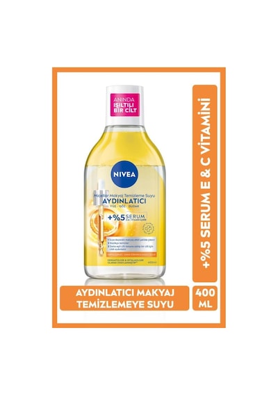 Nivea Aydınlatıcı Micellar Makyaj Temizleme Suyu Serum İçerikli Donuk Ve Hassas Cilt Tipleri 400 Ml