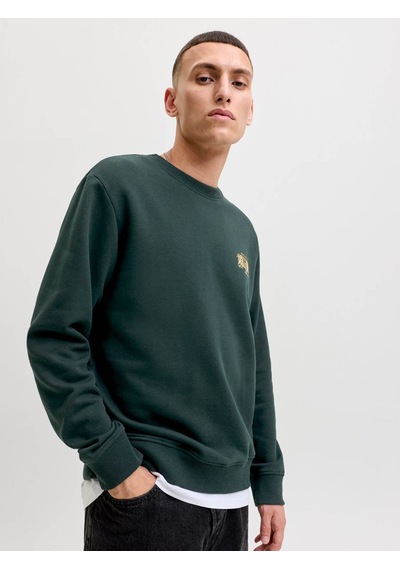 Jack & Jones Jjaero Sweat Crew Neck Yeşil Erkek Sweatshirt 12298492