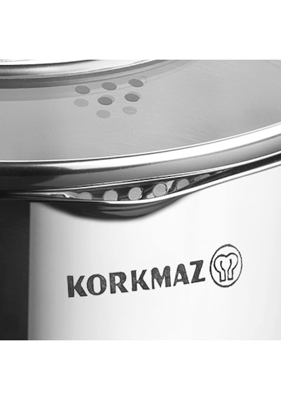 Korkmaz Vertex 8 Parça Siyah Tencere Seti