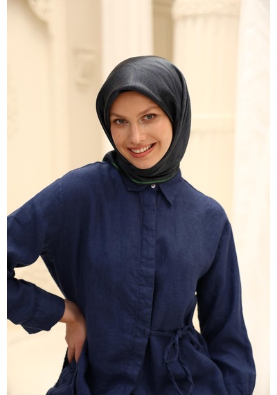 Silk Home Shiny Eşarp 75010-26 Lacivert, Benetton
