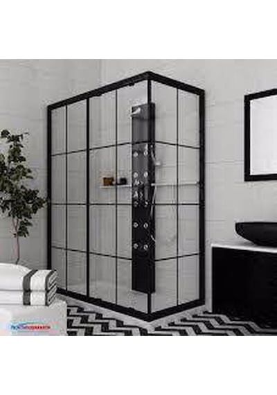40 X 55 Alüminyum Siyah Banyo Wc Havalandırma Panjuru