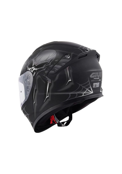 Gıvı 50.x Arachno Mat Siyah-gri Kask Mat Sıyah-grı