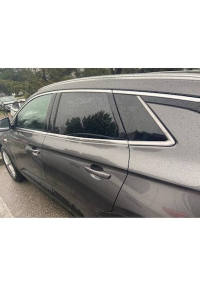 Opel Grandland X Krom Alt Cam Çıtası 6 Parça Paslanmaz Çelik 2017