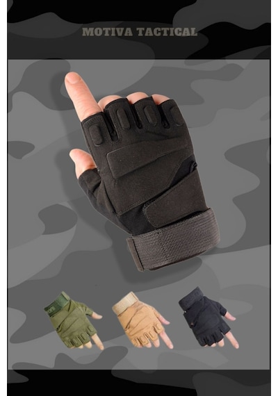Lenscape Blackhawk Combat Siyah Taktik Motosiklet Bisiklet Airsoft Eldiven