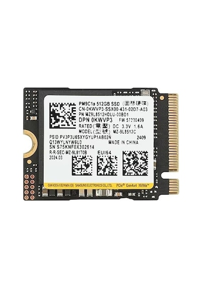 Samsung Pm9c1a 512gb 6000/5600mb/sn Pcıe Gen4 Nvme M.2 Ssd Disk Adad6sam0039