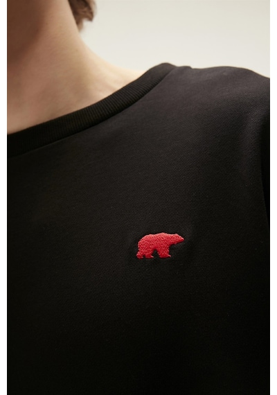 Bad Bear Round Crewneck Erkek Sweatshirt-25283 Siyah