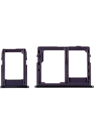 Samsung Galaxy Uyumlu J6 Plus Sim Kart Tepsisi + Hafıza Kartı Yuvası - Mavi