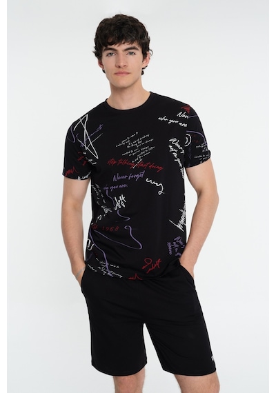 Regular Fit Erkek Pijama Siyah