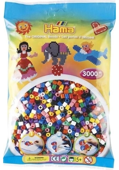 Hama Boncuk Midi 3.000'lik Poşet - 10 Renk