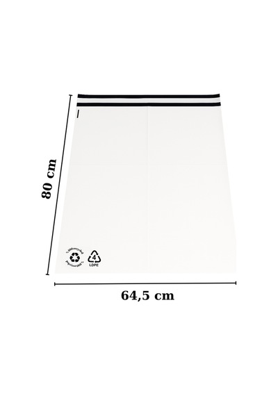 Kargo Poşeti Beyaz 64,5 X 80 Cm 25 Adet