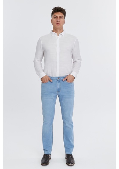 Regular Fit Jean Martin Yüksek Bel Standart Kesim Esnek Kot Pantolon C336 001