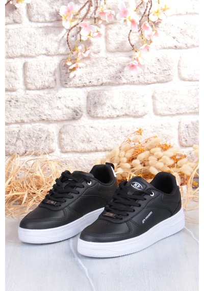M.p 252 6049 Rahat Hafif Orijinal Ürün Kadın Sneaker Spor Ayakkabı Siyah - Beyaz