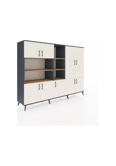 Hyperion Dolap 14 Raflı 9 Kapaklı 220x44x163 Antrasit-aytaşı/çam Aytası/atlas Çam - Antrasıt Hyperion Dolap 14 Raflı 9 Kapaklı 220x44x163 Antrasit-aytaşı/çam Aytası/atlas Çam - Antrasıt