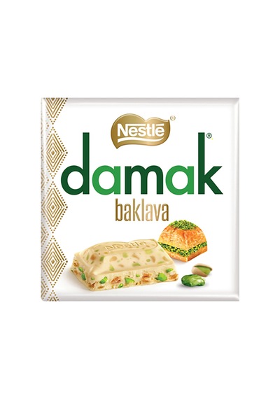 5 Adet Nestle Damak Baklava Antep Fıstıklı Baklavalı Beyaz Çikolata 60 G