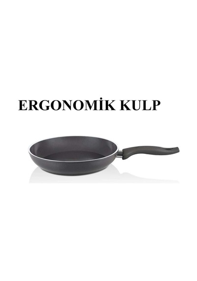 Falez Seramik Tava 22 Cm Füme Renk Tek Kulplu Füme