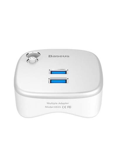 Baseus Rj45 Tf Çok Fonsiyonlu Notebook Adaptörü Hub Dual Usb 3.0 Gümüş
