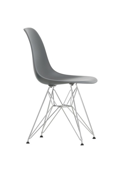 Vitra Eames Dsr Re Sandalye Geri Dönüşümlü Malzeme, Ikonik Tasarım, Dış Mekâna Uygun Koyu Gri