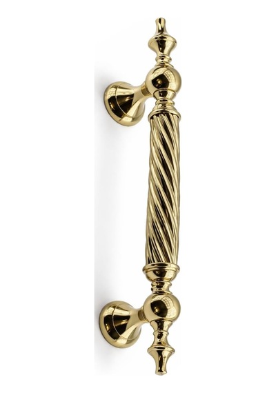 Tr Burgulu Titanyum Gold 25 Cm Çelik Kapı Tutma Kolu Sürgülü Dış Çekme Kulpu Kulbu Tutamağı Kol 1 Adet