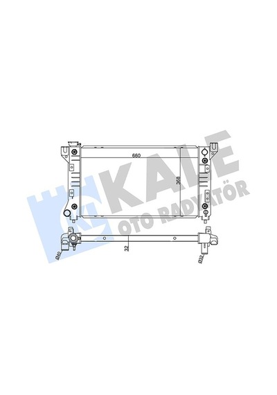 Kale 355700 Motor Su Radyatörü - Dodge Caravan 1995-2001 3.0 Otomatik Şanz. 4682587ab - 4682587 - 4682588