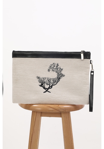 Ju Yaratıcı Tasarım Nakışlı İşlemeli Portföy Ve Clutch Çanta Mm