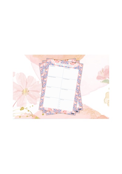 Haftalık Planlayıcı - A4 Ebat Yapılacaklar - 30 Yaprak - Weekly Planner - 0657 Çok Renkli